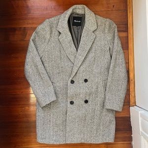 Madewell wool herringbone coat